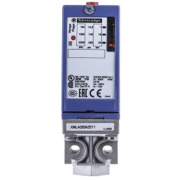 1 pcs - Telemecanique Sensors Pressure Sensor, 1bar Min, 20bar Max, Relay Output, Differential Reading
