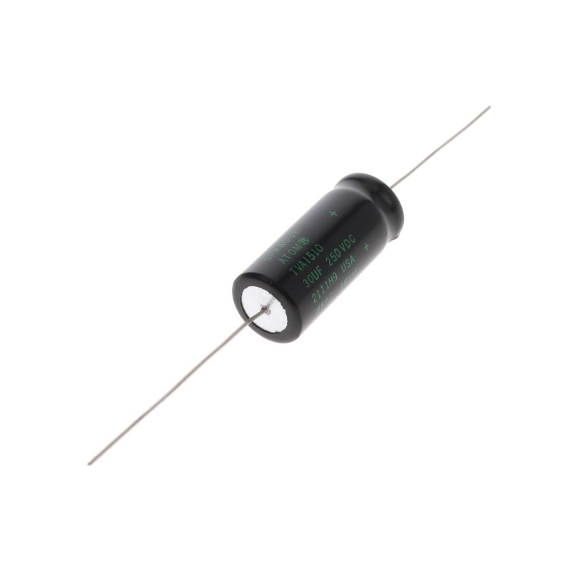 1 pcs : TVA1510 - CAP ALUM 30UF 250V AXIAL