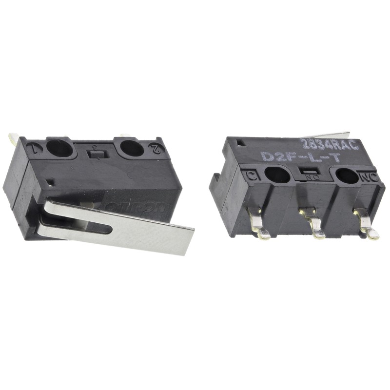 5 pcs - Omron Hinge Lever Micro Switch, PCB Terminal, 3 A @ 125 V ac, SPDT, IP40