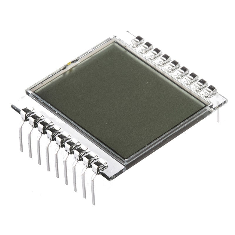 1 pcs - RS PRO 7-Segment LCD Display, Black on Grey, 1 Row by 2 Characters, Reflective