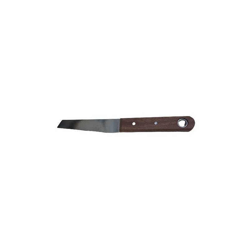 1 pcs - Wood 102 mm Shoe Knife With Polished Blade