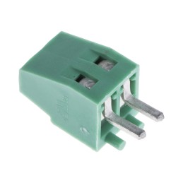 5 pcs - RS PRO PCB Terminal Block, 2-Contact, 2.54mm Pitch, Through Hole Mount, 1-Row, Screw Termination