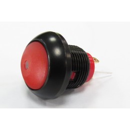 1 pcs - RS PRO Illuminated Push Button Switch, Momentary, Panel Mount, 13.6mm Cutout, SPST, Red LED, 50V dc / 250V ac, IP67