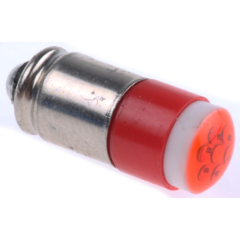 1 pcs - RS PRO Red LED Indicator Lamp, 24V dc, Midget Groove Base, 6mm Diameter, 40mcd