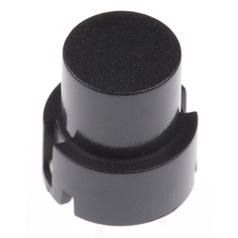 5 pcs - Black Tact Switch, SPST 100 mA@ 32 V