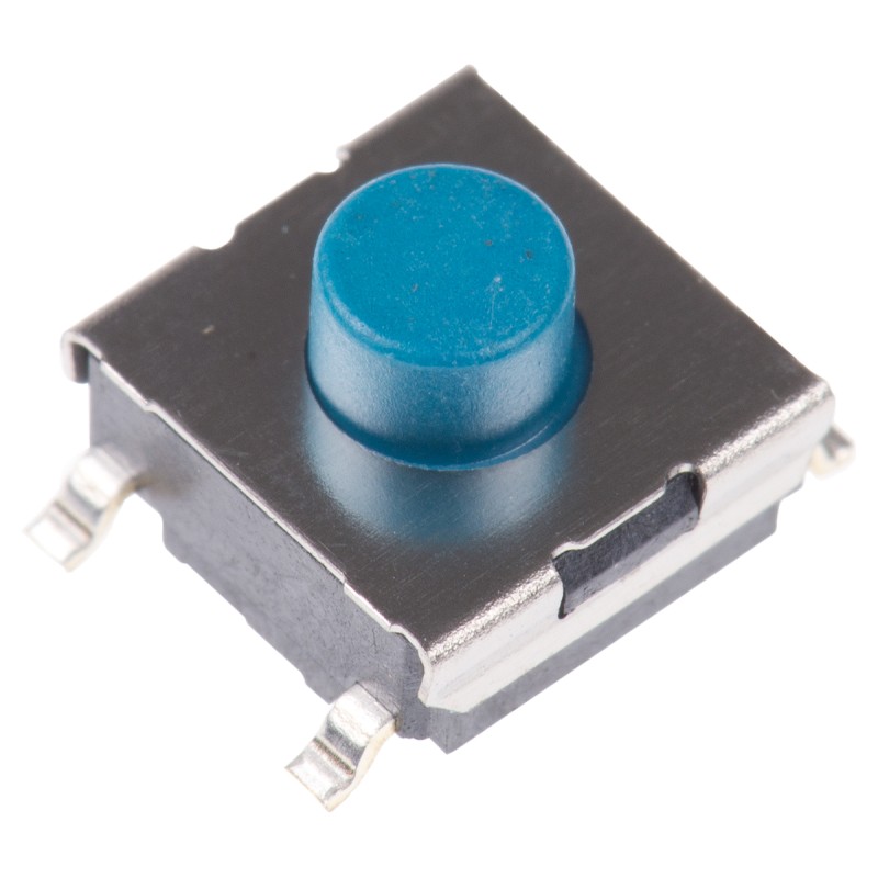 5 pcs - IP00 Tactile Switch, SPST 50 mA @ 24 V dc 1.7mm Through Hole