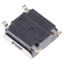 5 pcs - IP00 Tactile Switch, SPST 50 mA @ 24 V dc 1.7mm Through Hole
