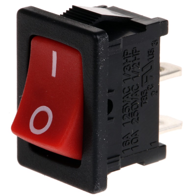 5 pcs - RS PRO SPST, On-None-Off Rocker Switch Panel Mount