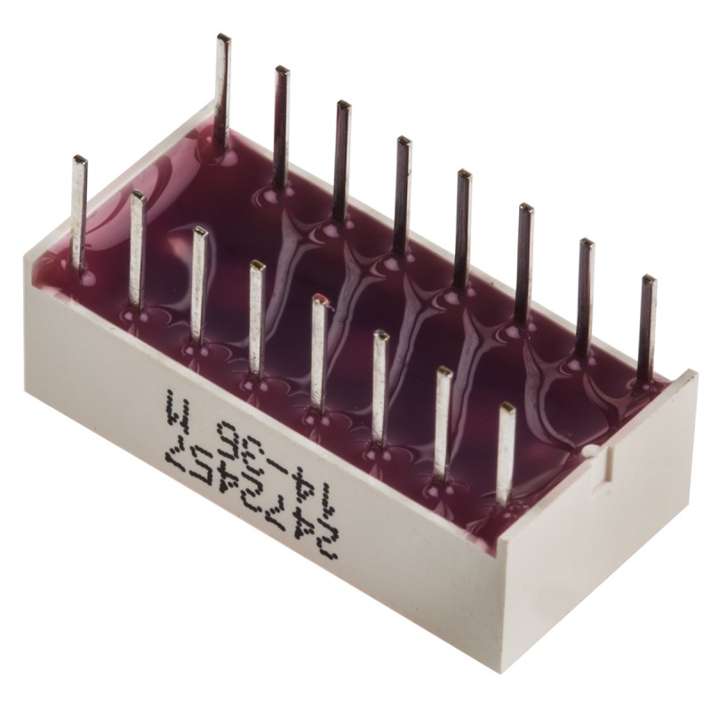 1 pcs - KB-H100SRD Kingbright Light Bar LED Display, Red 40 mcd