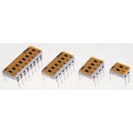 5 pcs - APEM 2 Way Through Hole DIP Switch SPST