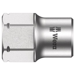 1 pcs - Wera 1/4 in Drive 7mm Standard Socket, 6 point, 18 mm Overall Length