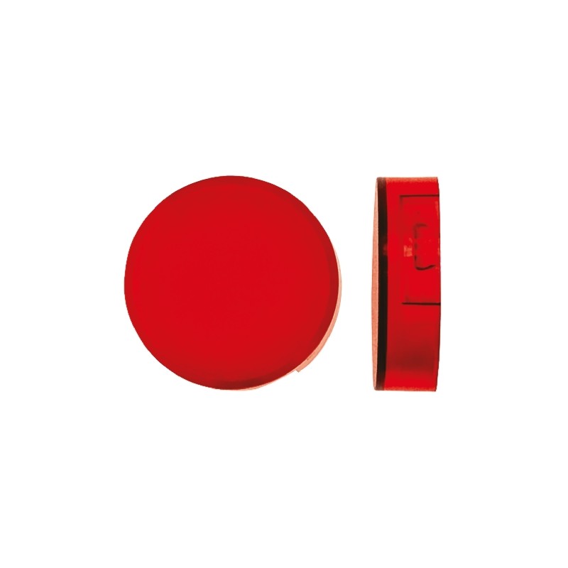 5 pcs - Omron Red Round Push Button Lens for Use with A16 Series LED/Incandescent Lamp Push Button Switch