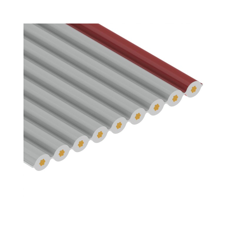 1 pcs : 3801/09 100 - CBL RIBN 9COND 0.05 GRAY 5'