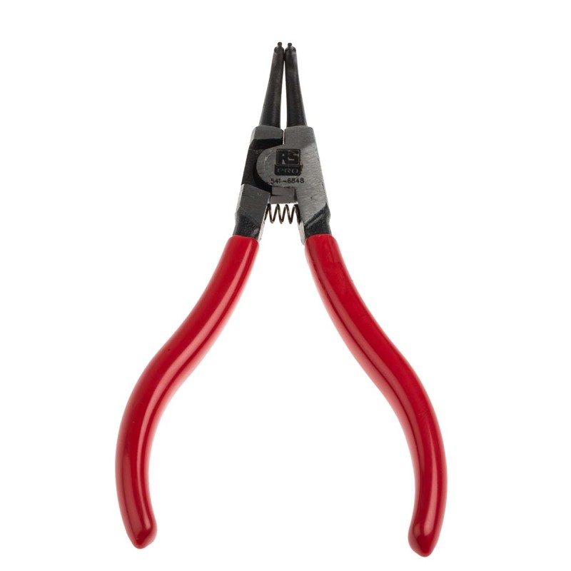 1 pcs - RS PRO Circlip Pliers, 125 mm Overall, Bent Tip