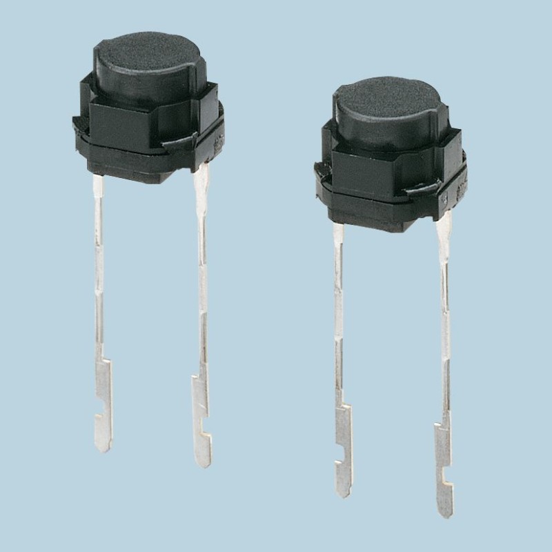 5 pcs - Black Tactile Switch, SPST 50 mA @ 12 V ac 5mm