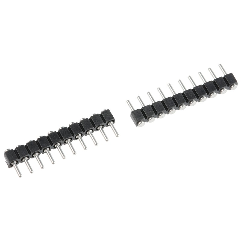 5 pcs - Preci-Dip Straight Surface Mount Pin Header, 10 Contact(s), 2.54mm Pitch, 1 Row(s), Unshrouded