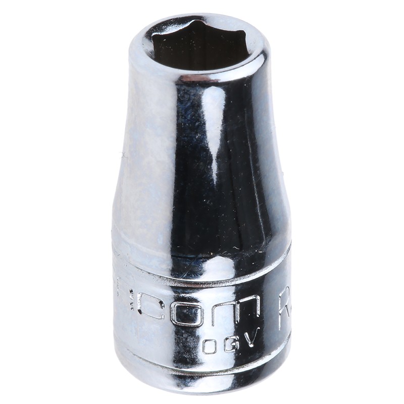 1 pcs - Facom 1/4 in Drive 5.5mm Standard Socket, 6 point, 22 mm Overall Length