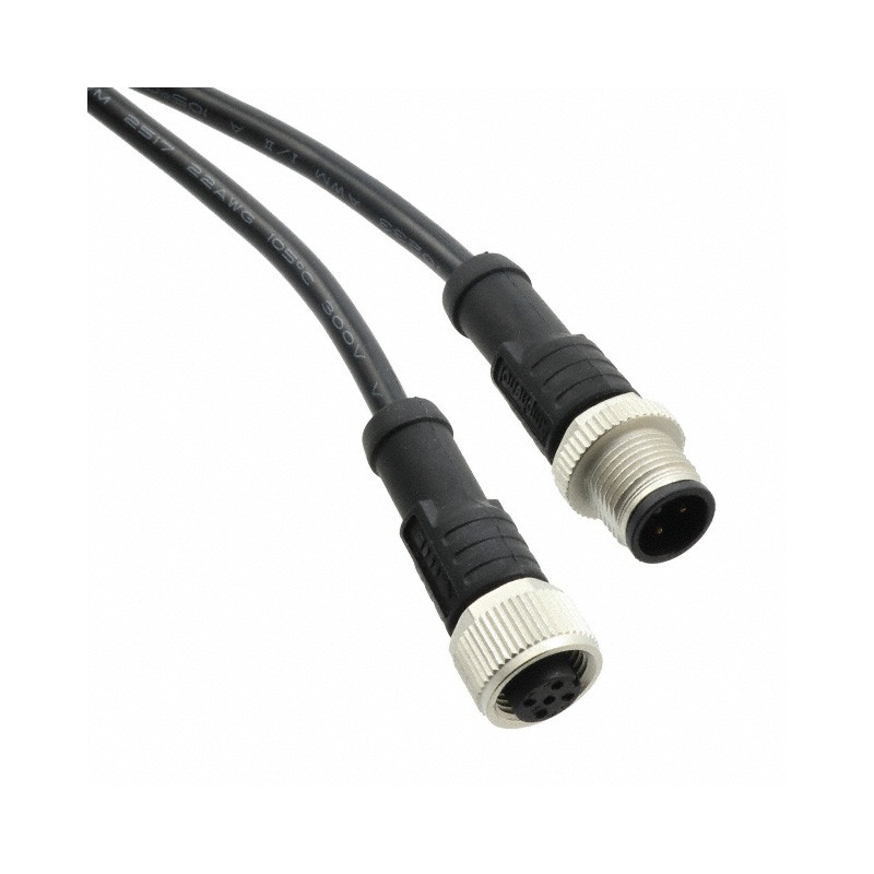 1 pcs : M12A04ML-12AFL-SD002 - Cable Assembly 6.56' (2.00m)