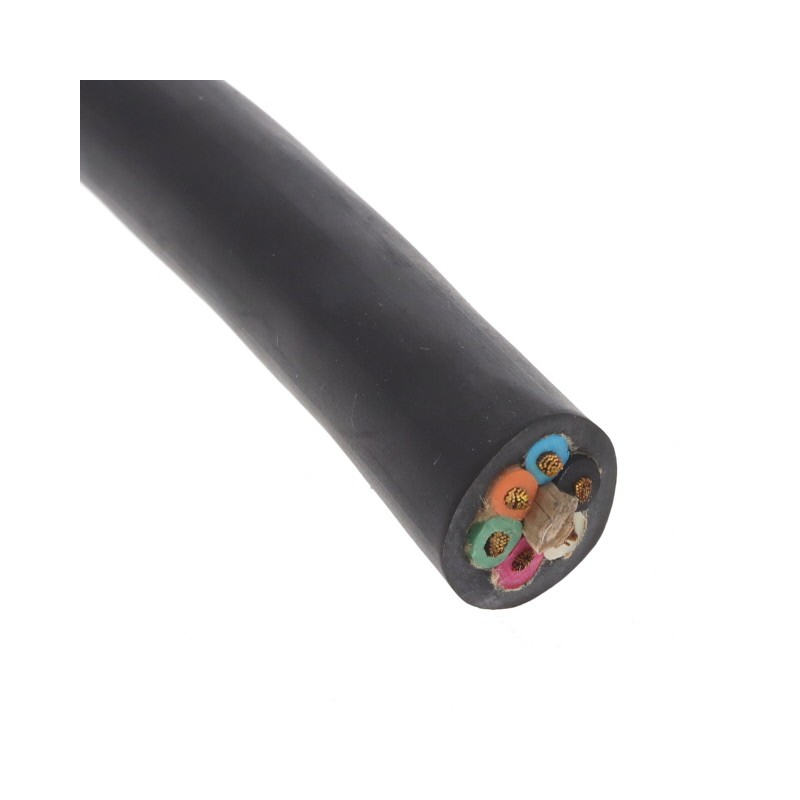 1 pcs : 1302110036 - CABLE 6COND 14AWG BLACK 1'