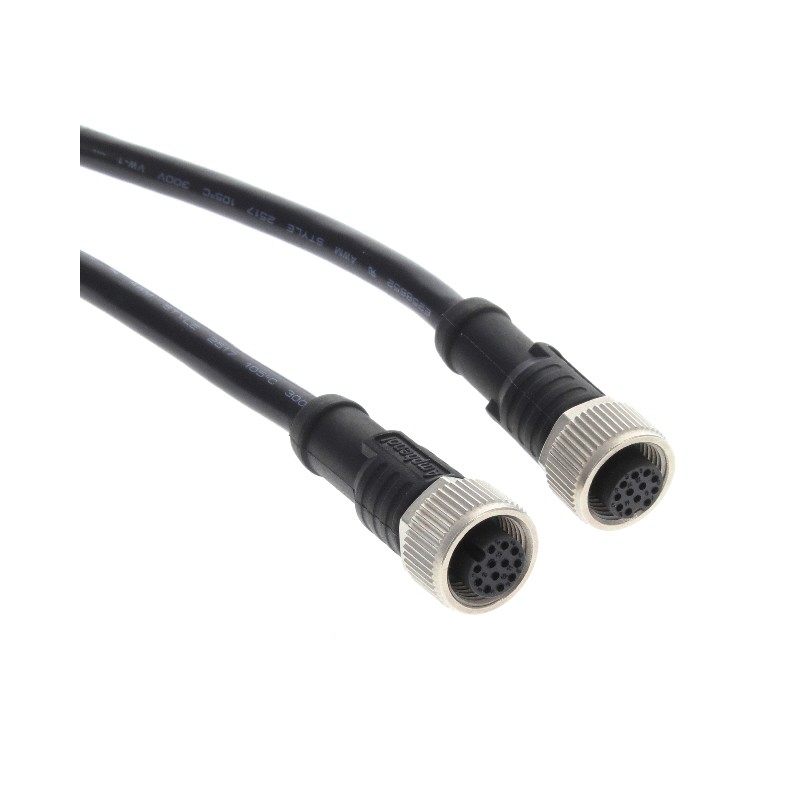 1 pcs : M12A12FL-12AFL-SBA05 - Cable Assembly 1.64' (500.00mm)