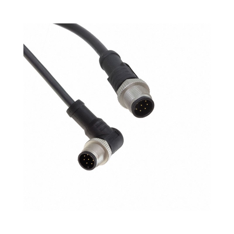 1 pcs : M12A08ML-12AMR-SBA05 - Cable Assembly 1.64' (500.00mm)