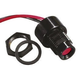 1 pcs - APEM Red Panel Mount Indicator, 12V dc, 8mm Mounting Hole Size
