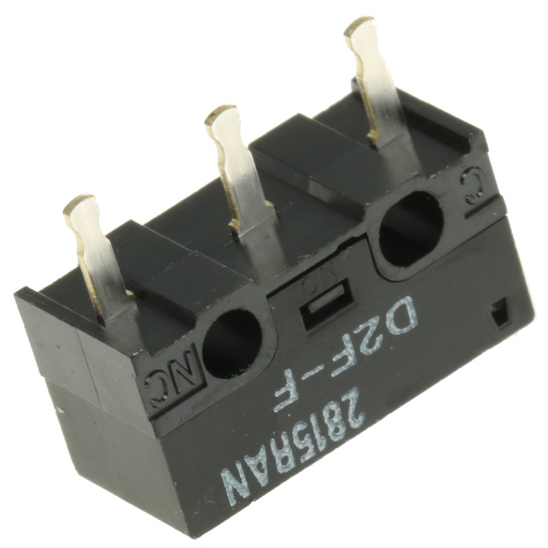 5 pcs - Omron Pin Plunger Micro Switch, PCB Terminal, 1 A @ 125 V ac, SPDT, IP40