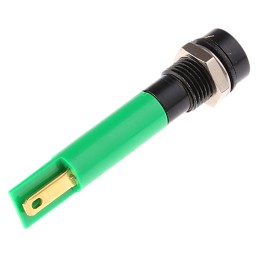 1 pcs - RS PRO Green Panel Mount Indicator, 110V ac, 8mm Mounting Hole Size, Solder Tab Termination, IP40