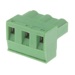 5 pcs - Phoenix Contact 7.62mm Pitch 3 Way Pluggable Terminal Block, Plug, Cable Mount, Screw Termination