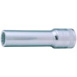 1 pcs - Bahco 1/2 in Drive 14mm Deep Socket, 12 point, 82.6 mm Overall Length
