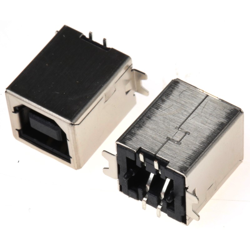 5 pcs - ASSMANN WSW Straight, SMT Type B USB Connector