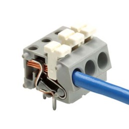 5 pcs - Wago 804 Series PCB Terminal Strip, 3-Pole, Female, 3-Way, PCB Mount, 10 (UL/CSA) A, 24 (IEC/EN 60664-1) A