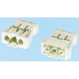 5 pcs - Wieland GST18 Series Connector, 3-Pole, Male, Panel Mount, 16A, IP40