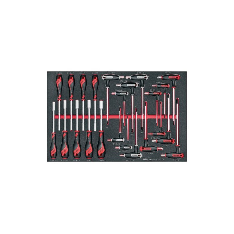 1 pcs - Teng Tools Hex Nut Driver, 570 mm Overall