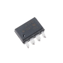 1 pcs - Broadcom, HCPL-7710-300E DC Input Transistor Output Optocoupler, Surface Mount, 8-Pin DIP