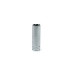 1 pcs - Teng Tools 1/4 in Drive 11mm Deep Socket, 6 point, 49.5 mm Overall Length