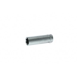 1 pcs - Teng Tools 1/4 in Drive 11mm Deep Socket, 6 point, 49.5 mm Overall Length