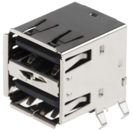 5 pcs - ASSMANN WSW Right Angle, Through Hole, Socket Type A USB Connector