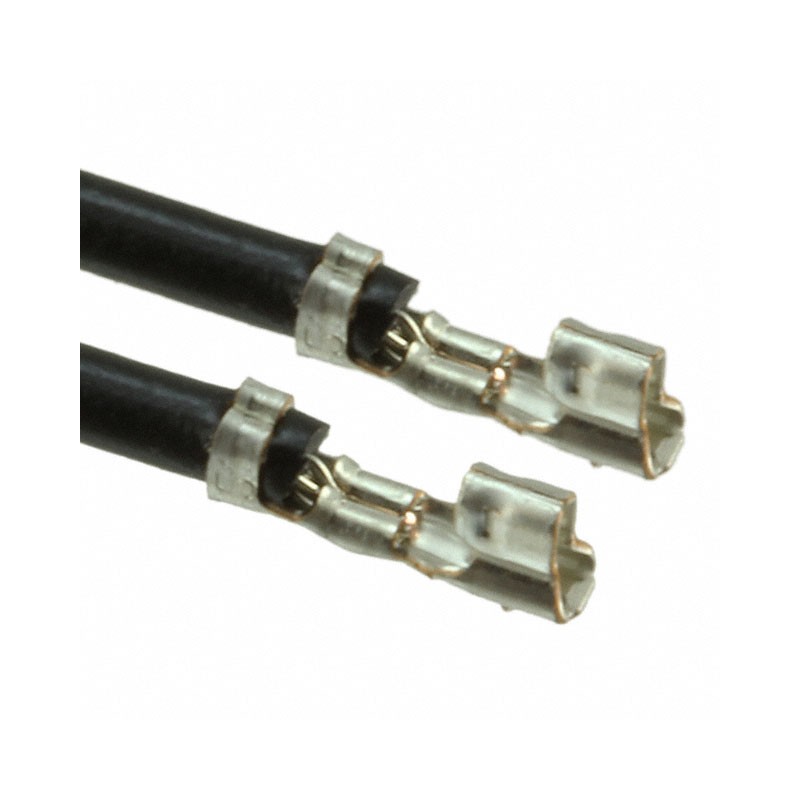 1 pcs : ASPHSPH24K305 - LEAD SKT-SKT 24AWG BLK 12' TIN