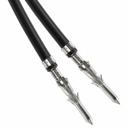 1 pcs : 0797582025 - LEAD PIN-PIN 22AWG BLK 5.91' TIN