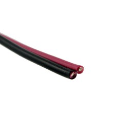 1 pcs : 21458-22-2-0500-0104-1-TS - CABLE 2COND 22AWG BLK/RED 25'