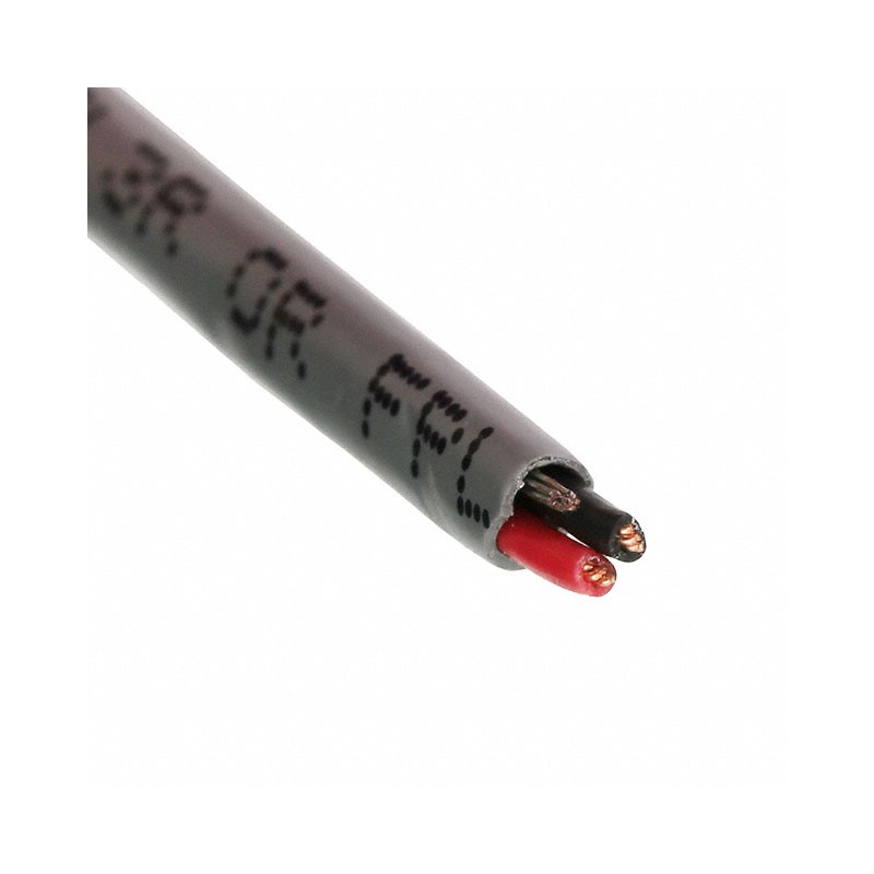 1 pcs : E2002S.41.10 - CABLE 2COND 22AWG GRAY SHLD 50'