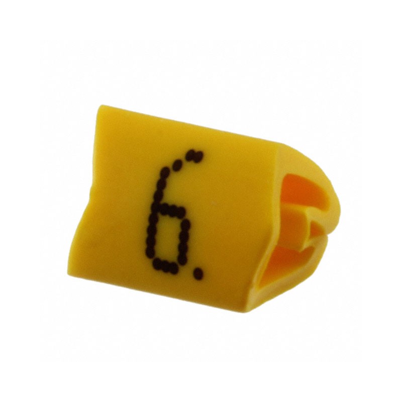 1 pcs : 0800420:0006 - WIRE MARKER SLIP-ON YELLOW