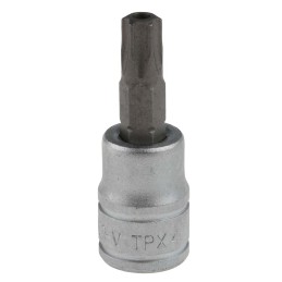 1 pcs - Teng Tools 3/8 in Drive Bit Socket, Tamperproof Torx Bit, T45