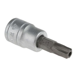 1 pcs - Teng Tools 3/8 in Drive Bit Socket, Tamperproof Torx Bit, T45