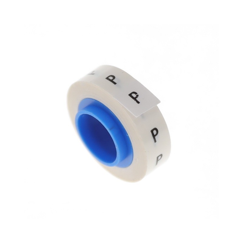 1 pcs : PMDR-P - WIRE MARKER TAPE WHITE REFILLS