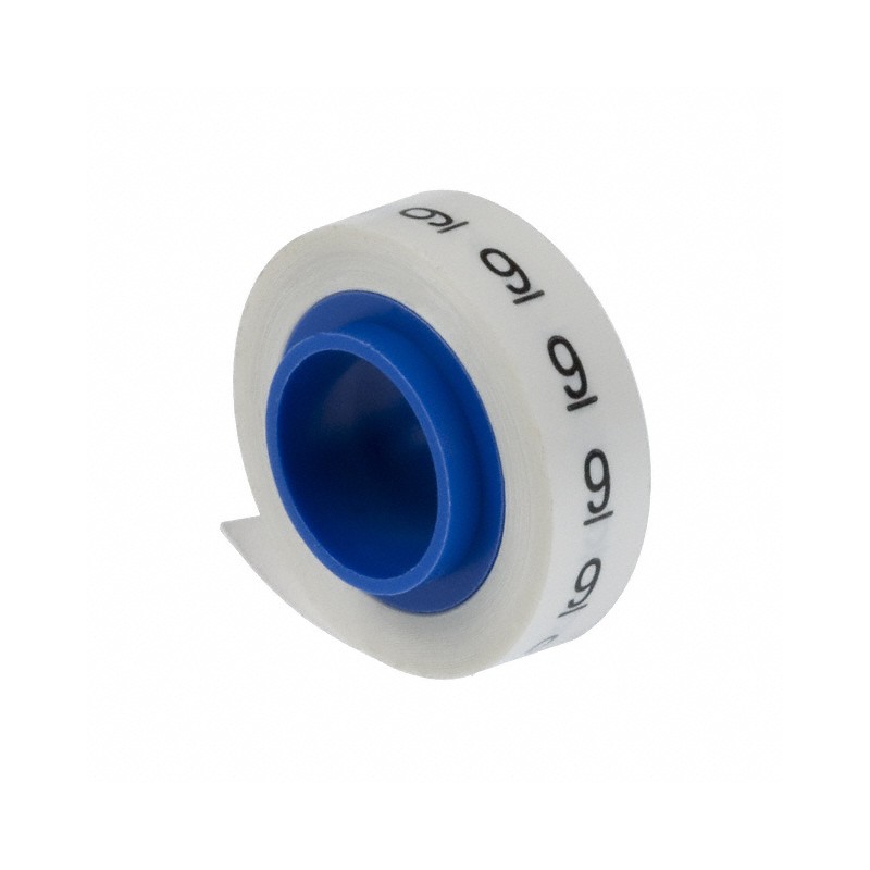 1 pcs : PMDR-9 - WIRE MARKER TAPE WHITE 8'ROLL