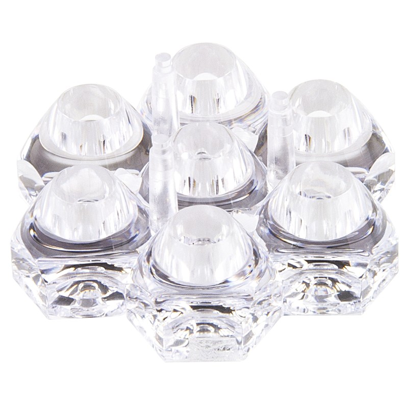 1 pcs - Polymer Optics 125 7-Way LED Lens, 50 ° Collimator Beam