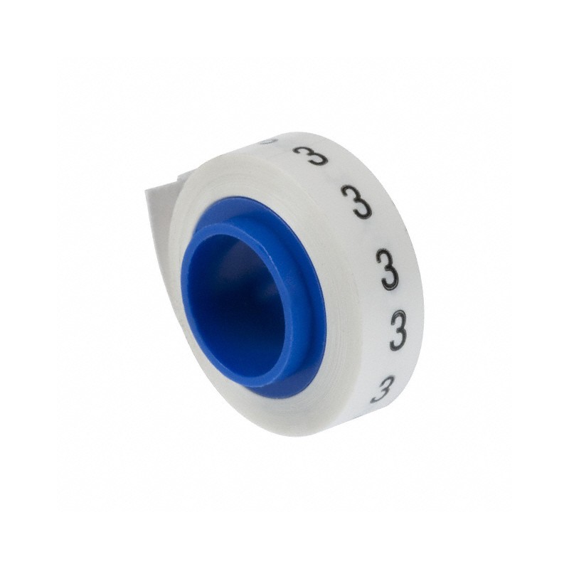 1 pcs : PMDR-3 - WIRE MARKER TAPE WHITE 8'ROLL