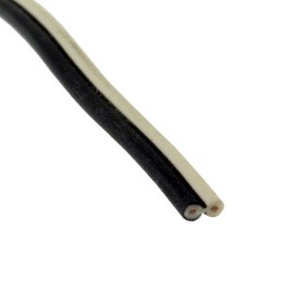 1 pcs : 21458-26-2-0500-0102-1-TS - CABLE 2COND 26AWG BLK/WHITE 50'